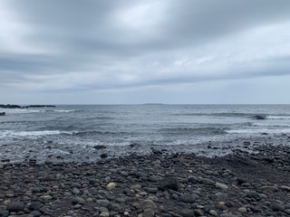 storm over the sea