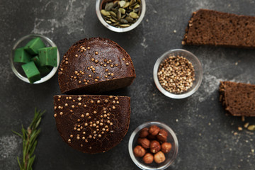 rye bread with cardamom, homemade cakes 