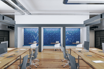 Contemporary manager office interior