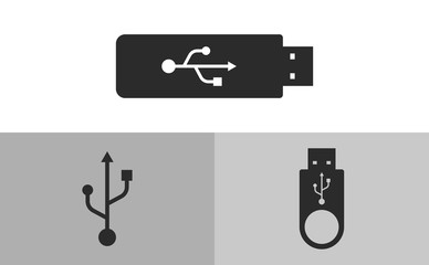 Pen drive or Flash drive, usb icon