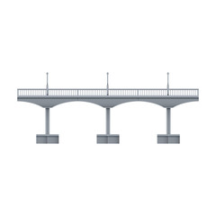 Bridge vector icon.Realistic vector icon isolated on white background bridge.