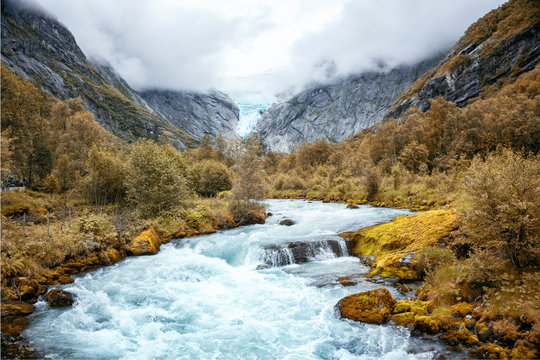 Briksdalsbreen Gletscher Norway