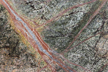 Geometric pattern on natural brown marble stone.