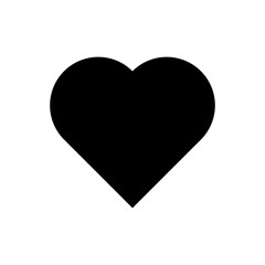 Black heart emoji isolated on white background. Love emoticon symbol modern, simple, vector, icon for website design, mobile app, ui. Vector Illustration
