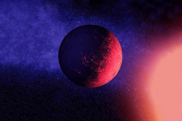 Exoplanet in deep space.Elements of this image were furnished by NASA.