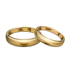 Wedding ring vector icon.Realistic vector icon isolated on white background wedding ring .