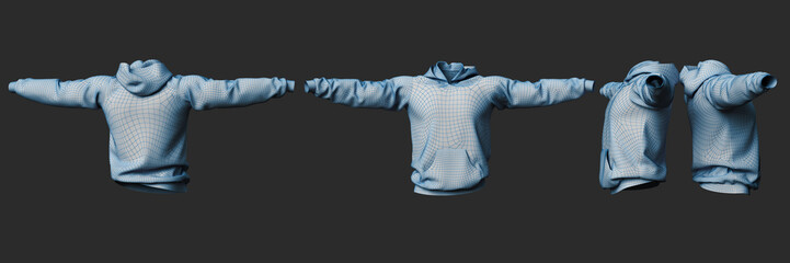 Mens Jumper clean empty template, mockup for design, logo