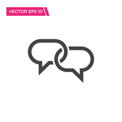 Speech Bubble Icon Design, Vector EPS10