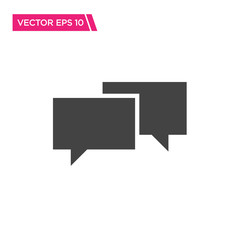 Fototapeta premium Speech Bubble Icon Design, Vector EPS10