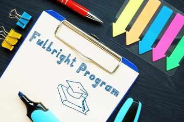 Conceptual photo about Fulbright Program with written text.