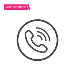 Phone Icon, Vector for Web, Flat Design