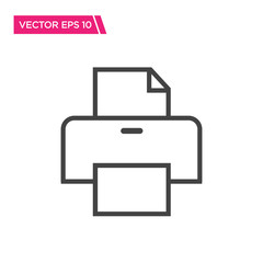 Printer Icon,Fax Icon, Vector Icon, Flat Design