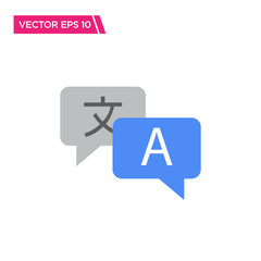 Translation Icon, Vector for Web