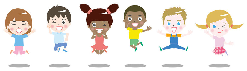 ジャンプ　子供　イラスト3