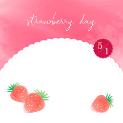Strawberry Day Strawberry Cake
