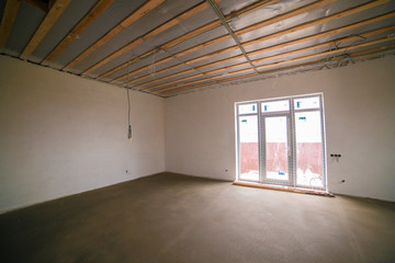 Brick new house in one floor