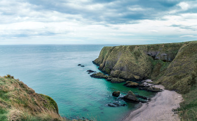 Scotland coast near Dunnotar castle