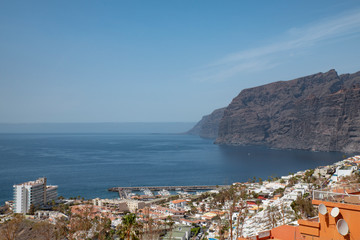 Acantillados de Los Gigantes or simply Los Gigantes, giant cliffs at the edge of Atlantic Ocean and...