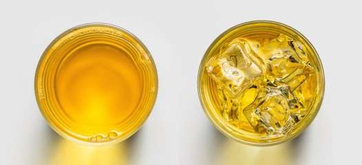 Chrysanthemum juice top view