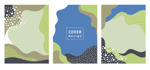 Set of abstract creative artistic banners. Universal templates. Good for greeting card , invitations, flyers, poster, cover, brochure and other graphic design. © LenLis