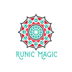 Oriental Geometric Star Symbol