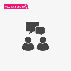 Speaking People Icon Design, Vector EPS10