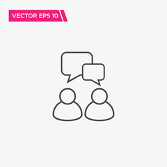 Speaking People Icon Design, Vector EPS10