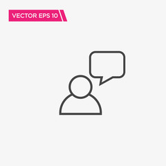 Speaking People Icon Design, Vector EPS10