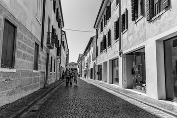 Naklejka premium The time of lockdown Covid 19 in Italy