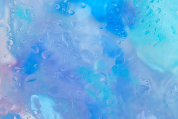 water drops on glass