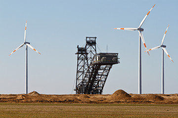 Mining of lignite to generate electricity in Germany
