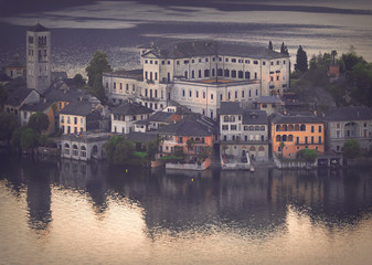 Detail on the island of Orta San Giulio