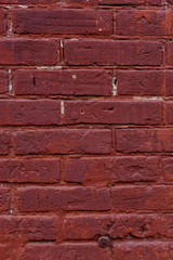 wall or texture of red brick wall