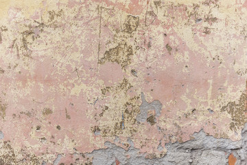 Texture of old light stucco, suitable for textures of street walls and facades