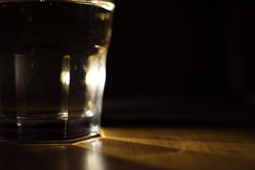 background photo A glass of water with light and shadow abstract beautiful vivid fresh thirsty