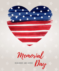 Usa Memorial day holiday background - obrazy, fototapety, plakaty