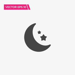 Night Icon Design, Vector EPS10
