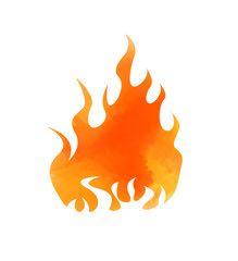 Abstract fire symbol.