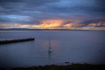 Landscape and an estuary jetty