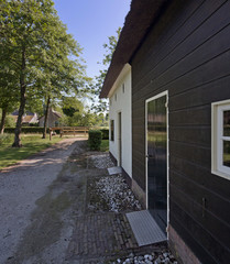 Historic colonial house. Koloniehuisje. Maatschappij van weldadigheid Frederiksoord Drenthe Netherlands