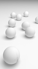 White abstract background. Lowpoly backdrop. Crumpled paper. 3D illustration