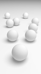 White abstract background. Lowpoly backdrop. Crumpled paper. 3D illustration