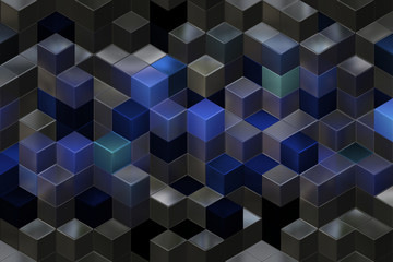 3d cubes graphic