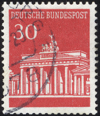 Postage stamps of the Germany. Stamp printed in the Germany. Stamp printed by Germany.