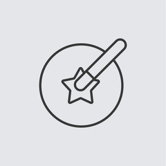 Magic wand icon. Vector Illustration