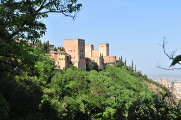 Fototapeta na wymiar Alhambra, nasrid palace, Granada, Andalusia, Spain