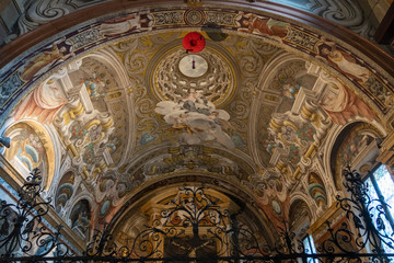 Fototapeta na wymiar Duomo of Parma, Italy, interior
