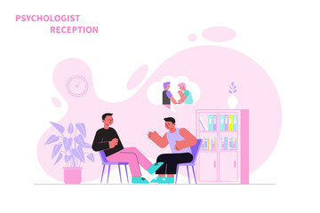 Psychologist Flat Illustration