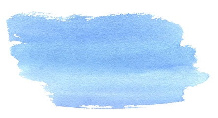 Blue shade watercolor background. Hand drawn watercolor background.