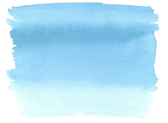 Blue shade watercolor background. Hand drawn watercolor background.